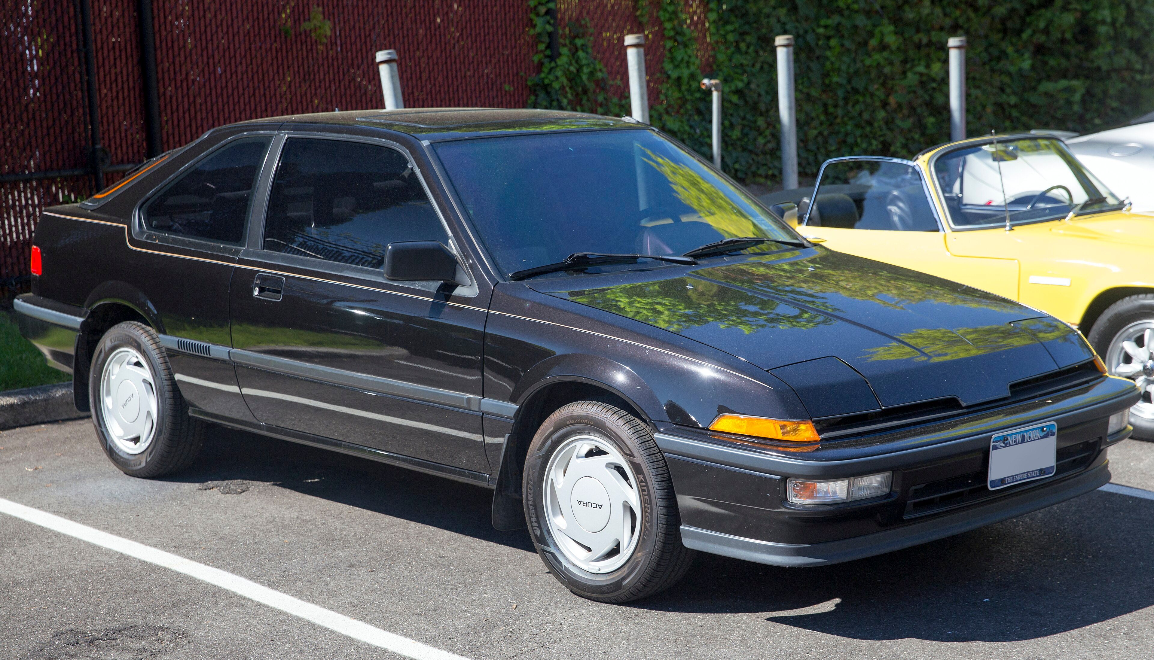 1988 Acura Integra (first generation), front three-quarter view