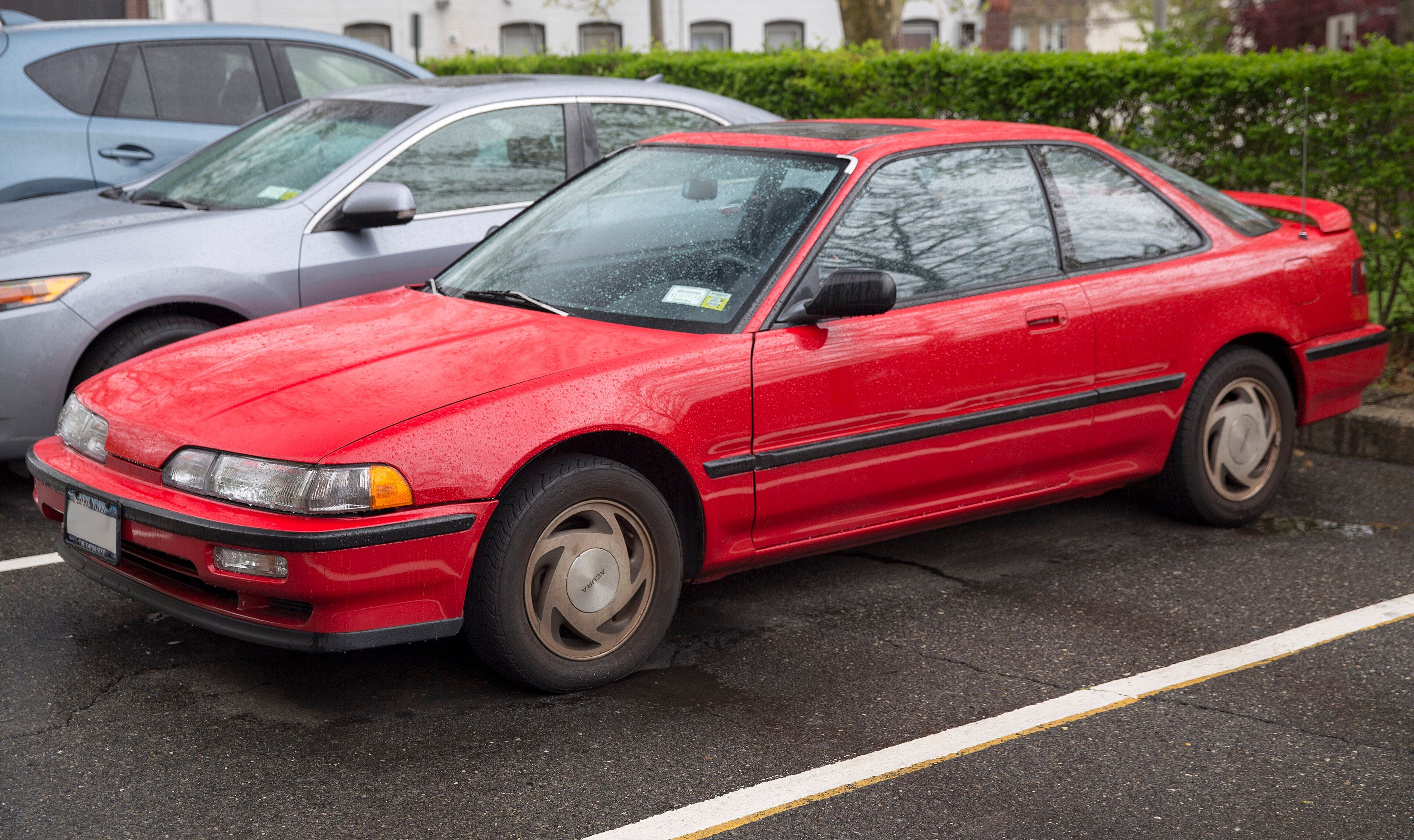 1990 Acura Integra (second generation), front three-quarter view