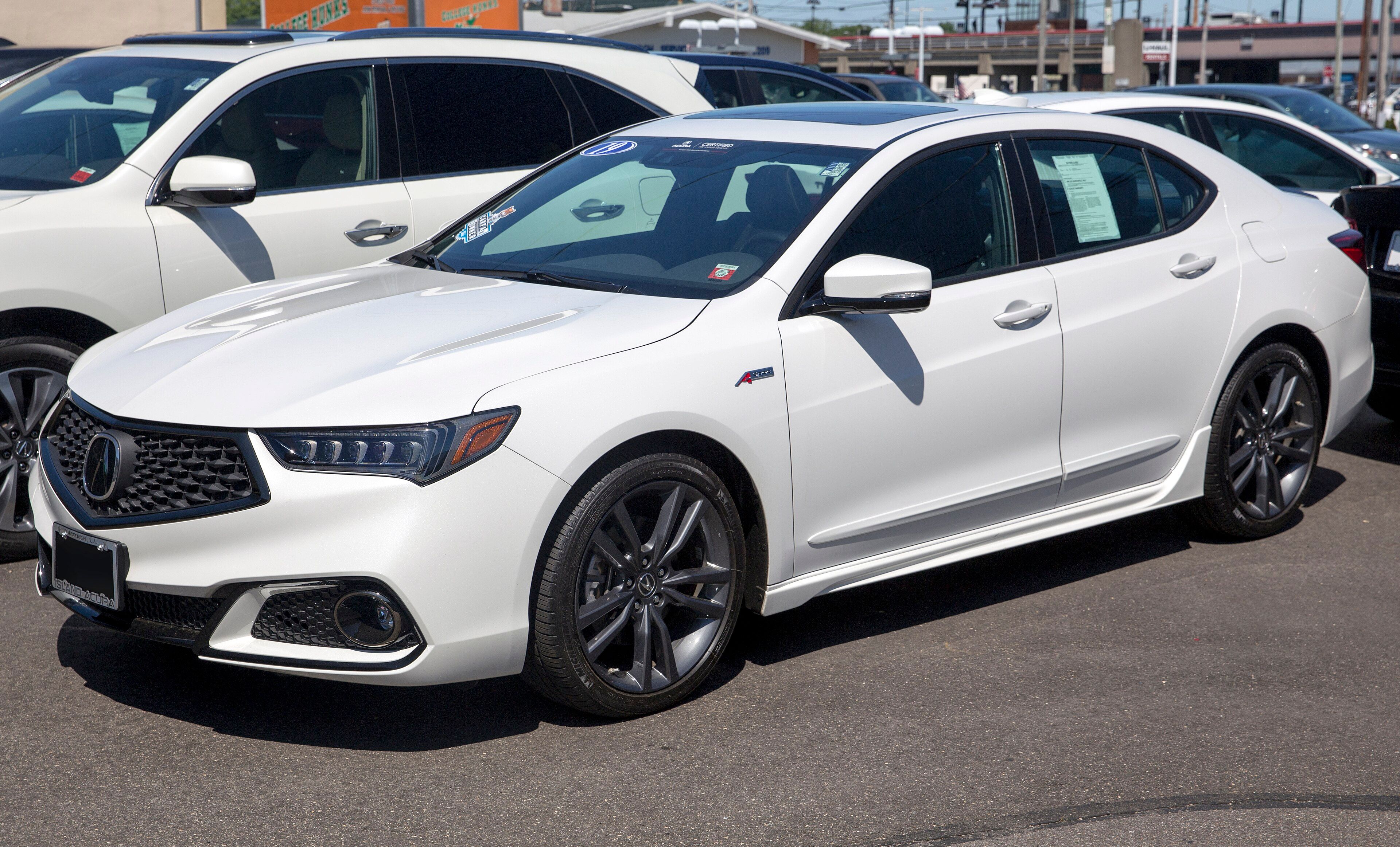 2019 Acura TLX A-Spec, front three-quarter view