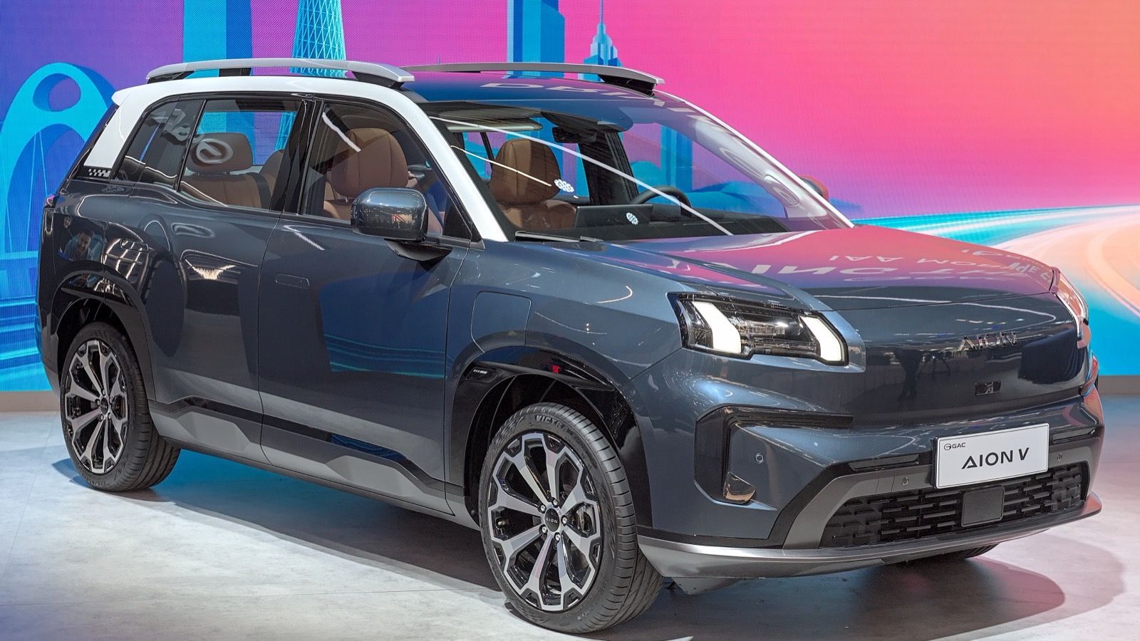 Second-generation GAC Aion V at IAA 2025, front three-quarter view