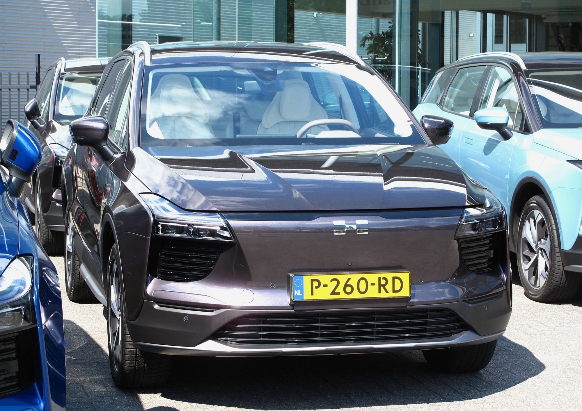Grey 2021 Aiways U5 electric SUV, front view