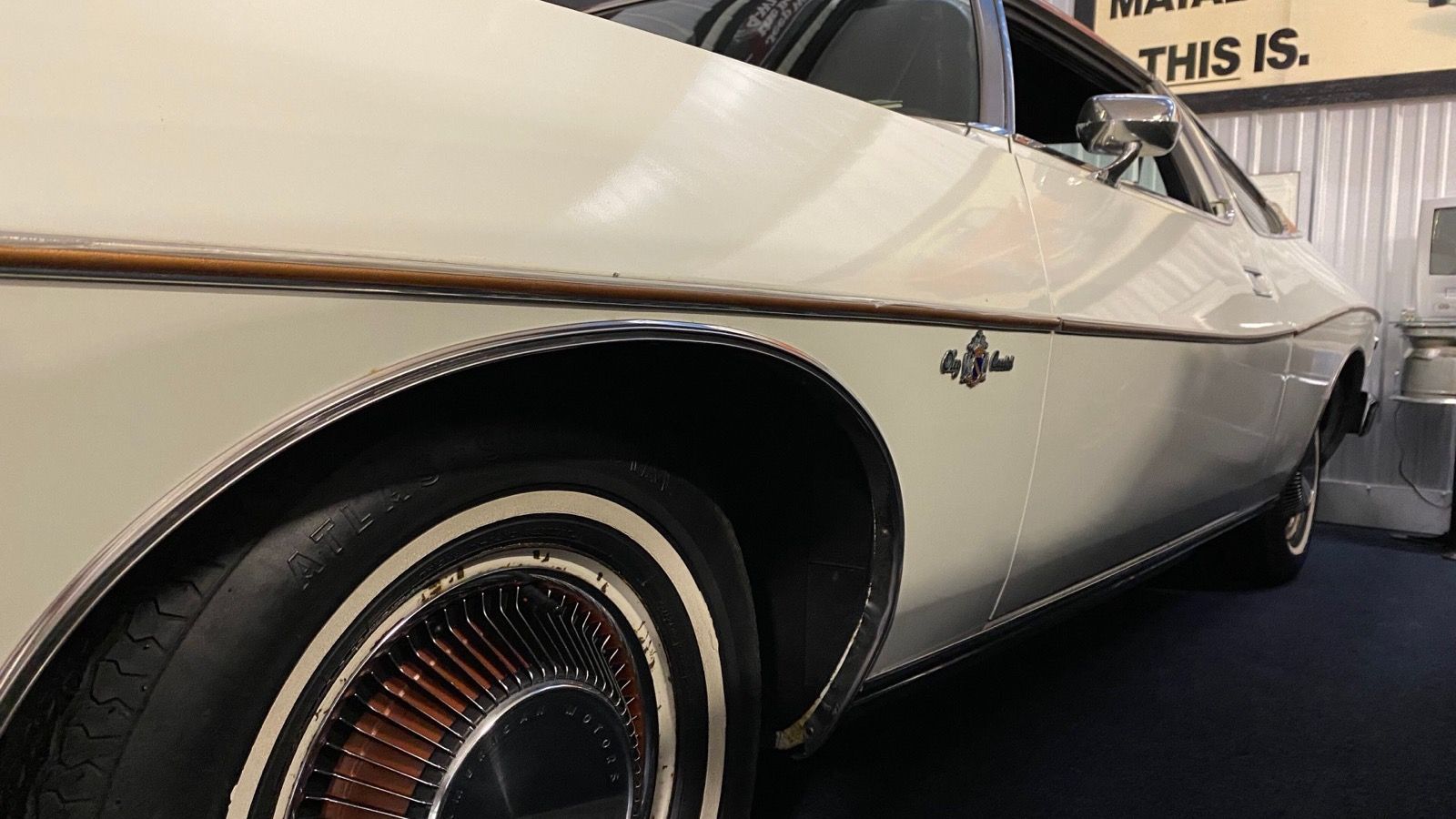 1974 AMC Matador Oleg Cassini coupe, front three-quarter view