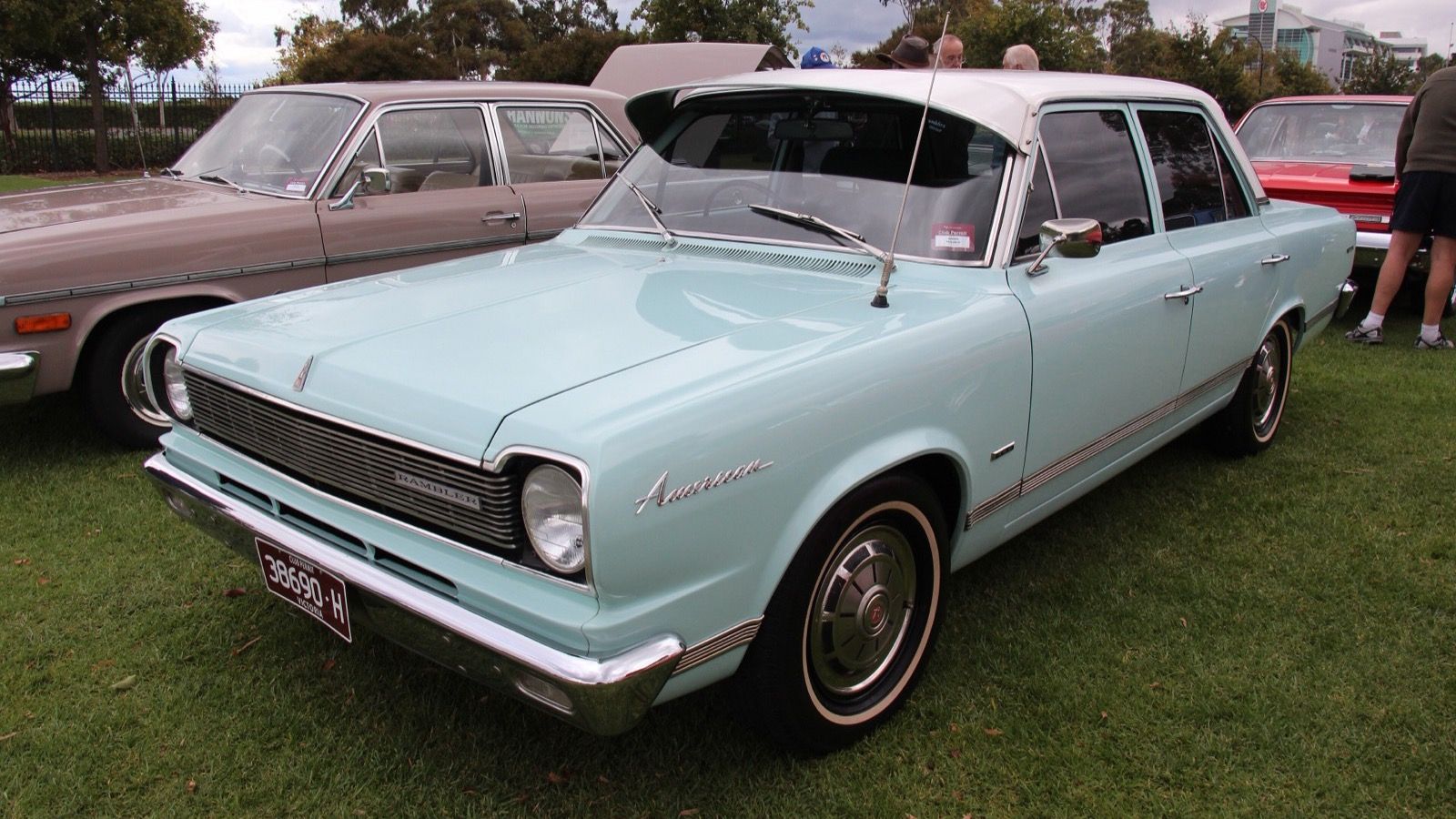 1966 Rambler American, front three-quarter view