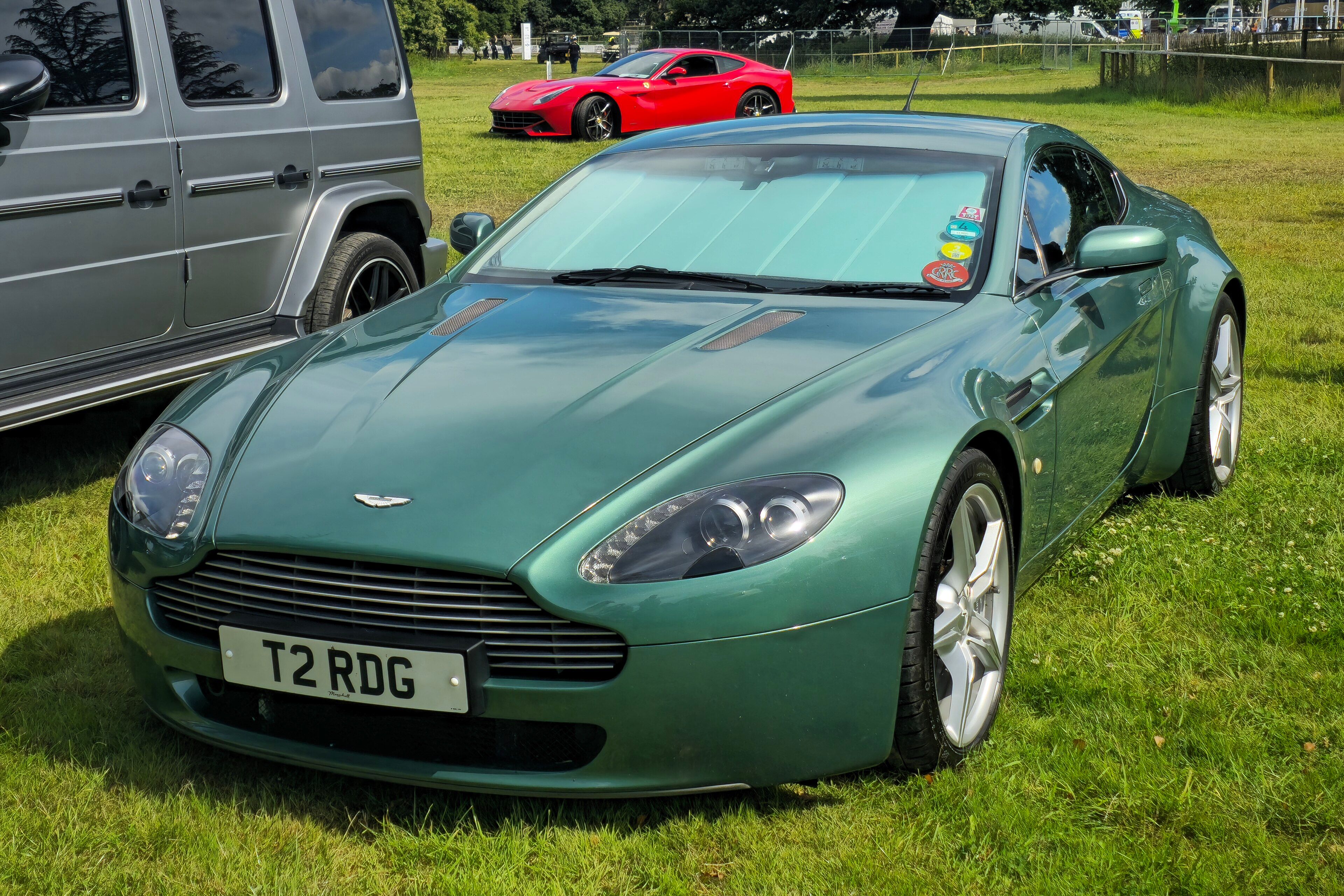 2006 Aston Martin V8 Vantage coupe, front three-quarter view