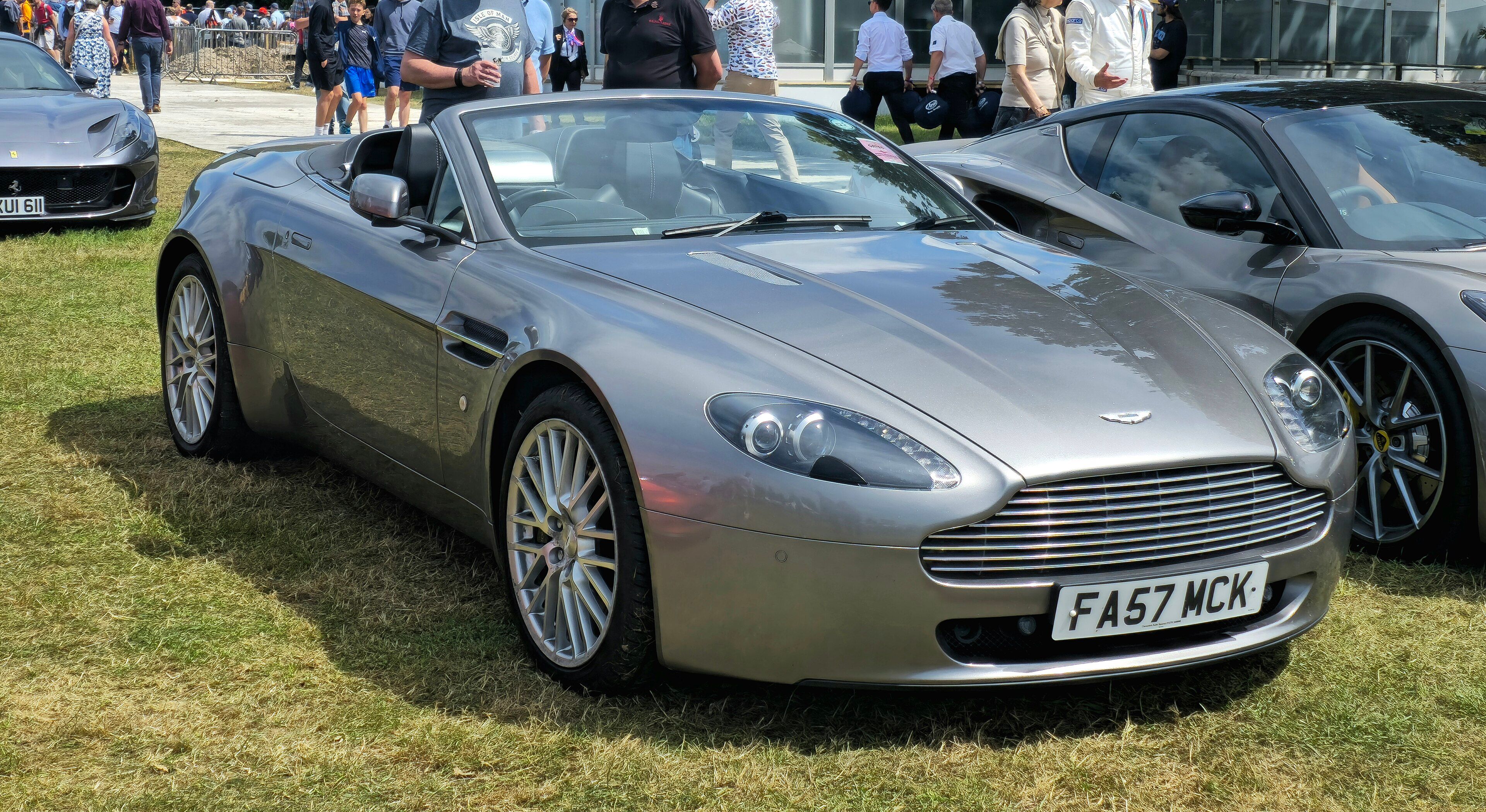 2009 Aston Martin V8 Vantage roadster, front three-quarter view