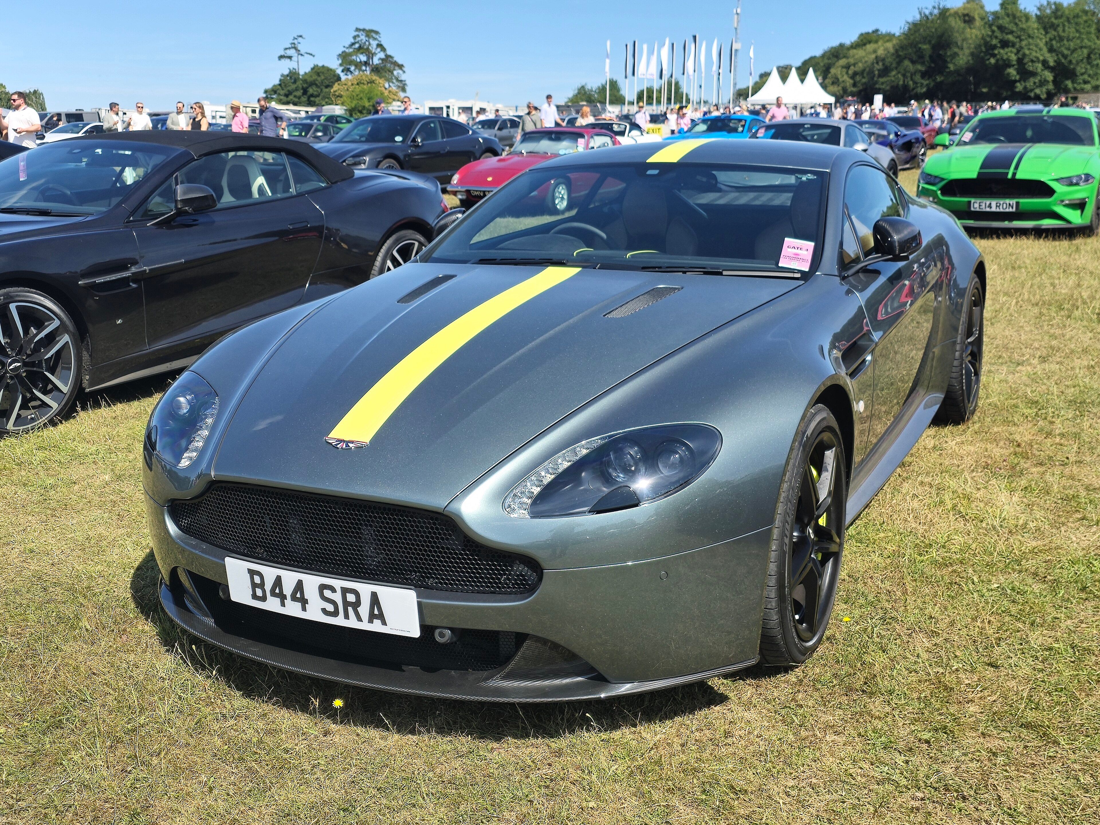 2017 Aston Martin V8 Vantage AMR, front three-quarter view