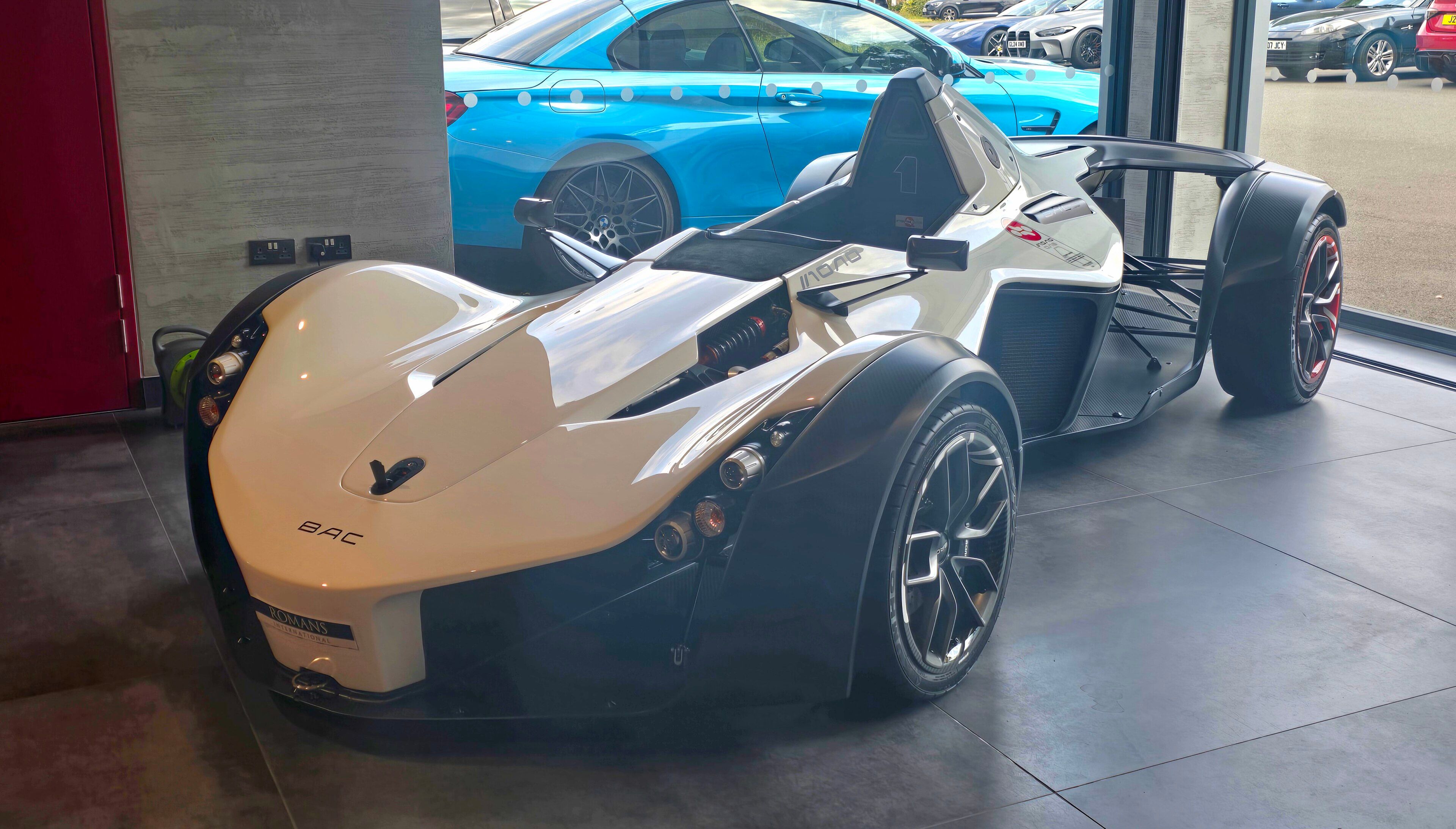 2020 BAC Mono One final-edition car, front three-quarter view