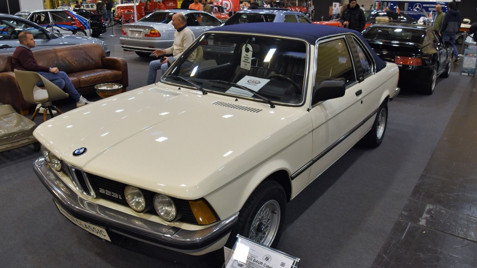 1979 BMW 3 Series (E21, first generation) — 323i Baur cabriolet, front three-quarter view