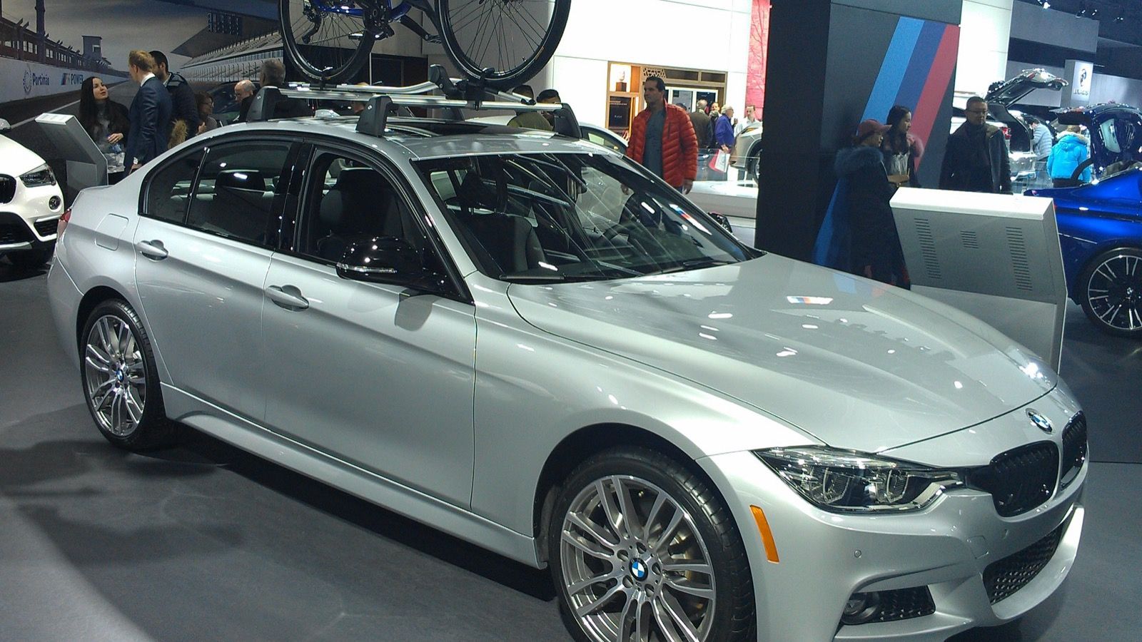 2018 BMW 3 Series F30 sedan, front three-quarter view