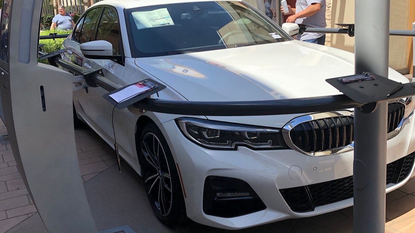 2019 BMW 3 Series G20 sedan, front three-quarter view