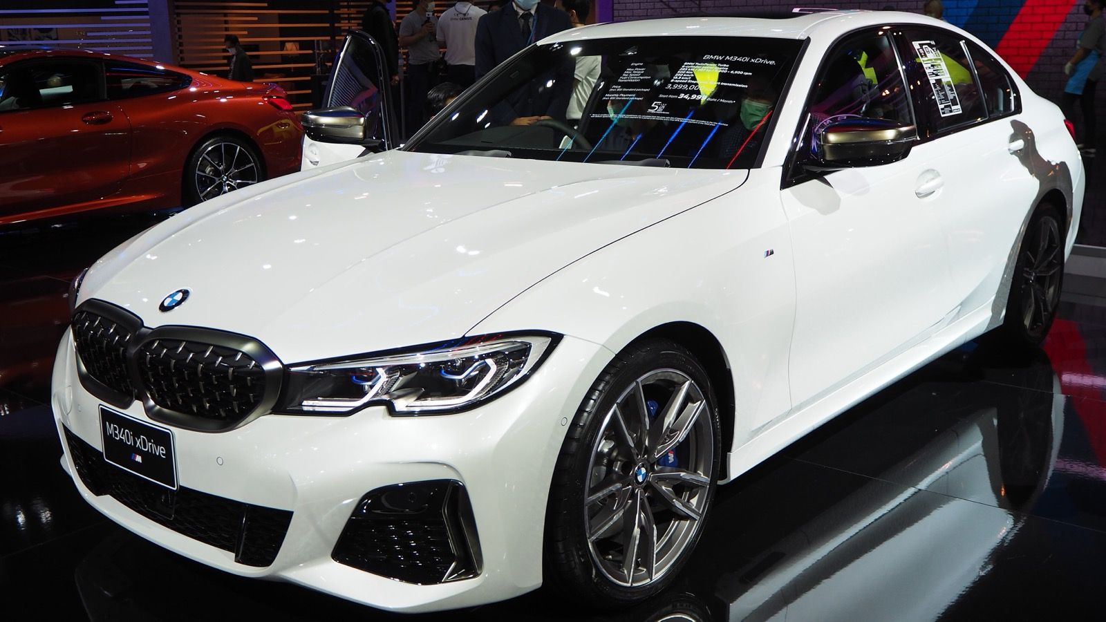 2021 BMW M340i xDrive G20 sedan, front three-quarter view