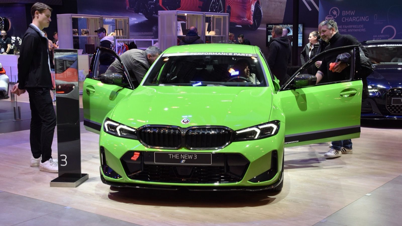 2022 BMW 3 Series (G20, seventh generation) — 330e sedan, front three-quarter view
