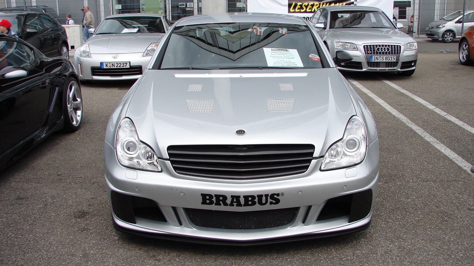Silver Brabus Rocket (W219 CLS), front view