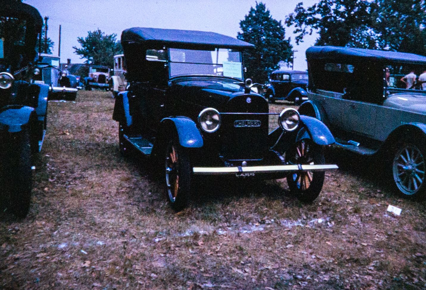 1919 Chalmers touring car, black, front view at a car show