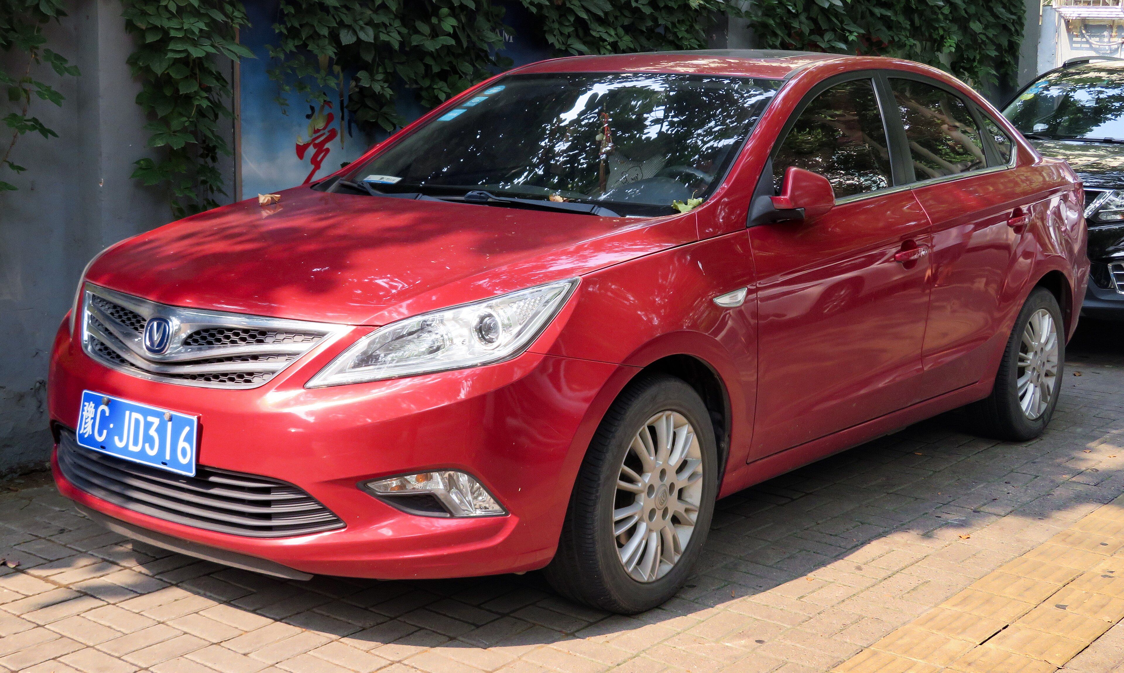 2015 Changan Eado compact sedan, front three-quarter view