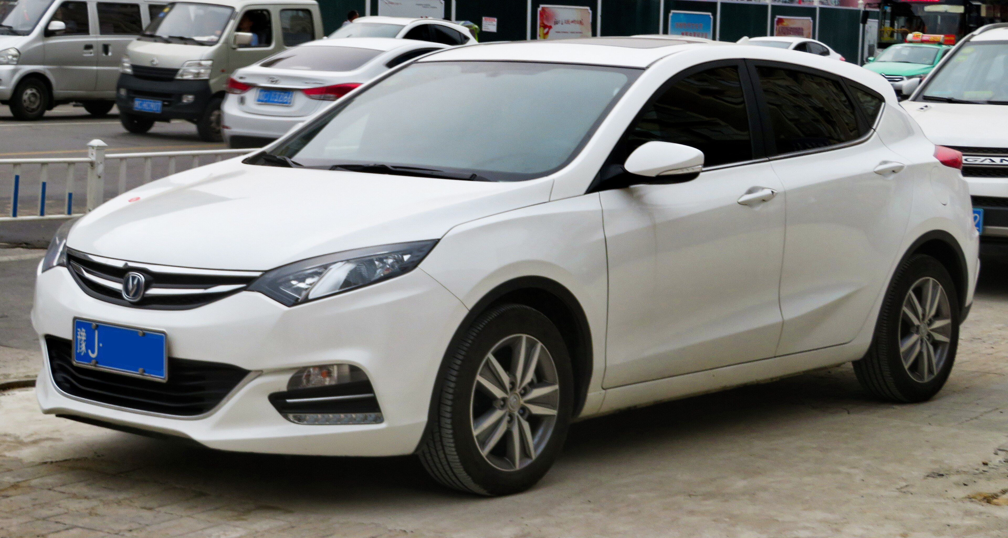 2016 Changan Eado XT hatchback, front three-quarter view