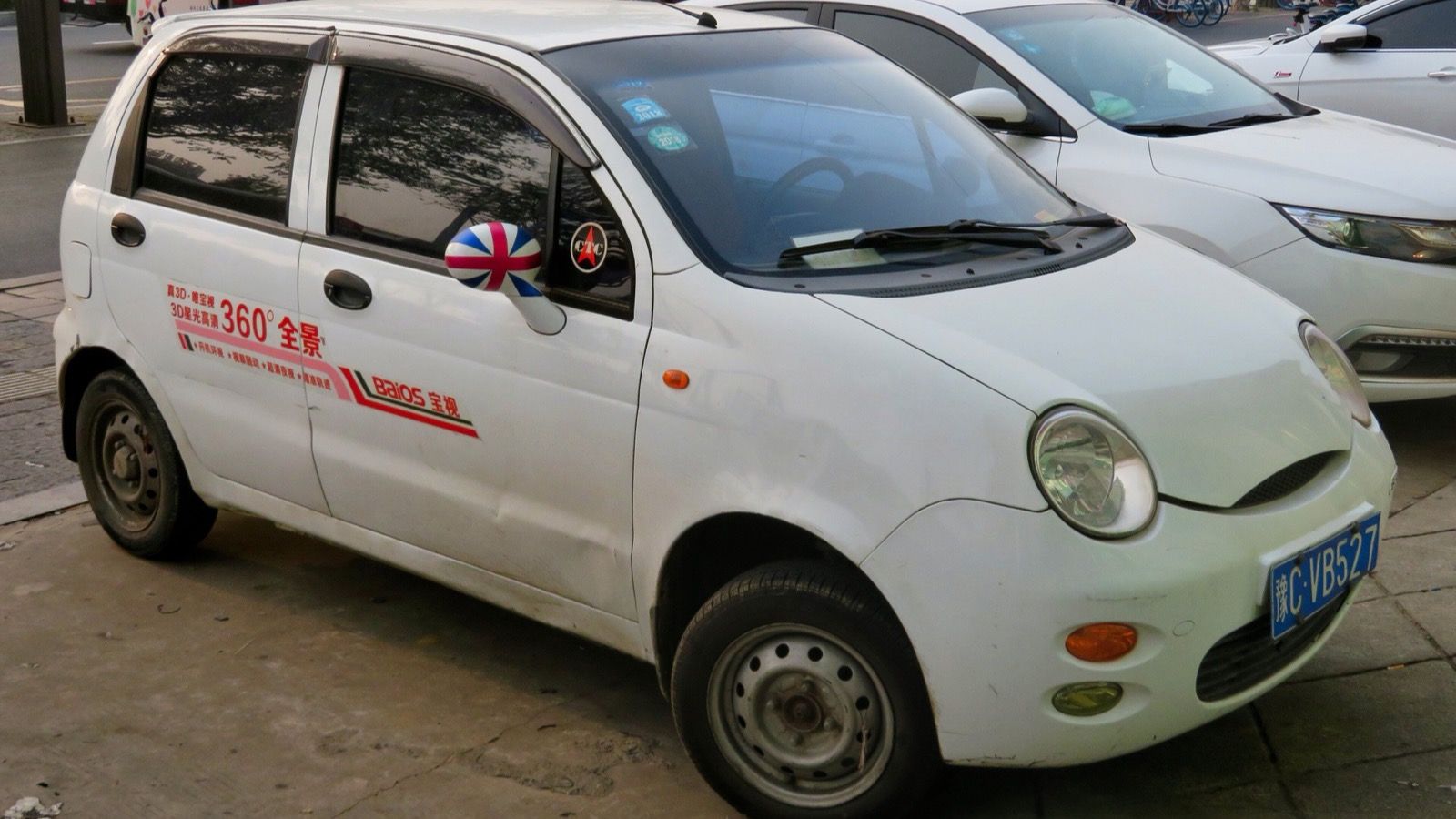 2012 Chery QQ3 hatchback, front three-quarter view