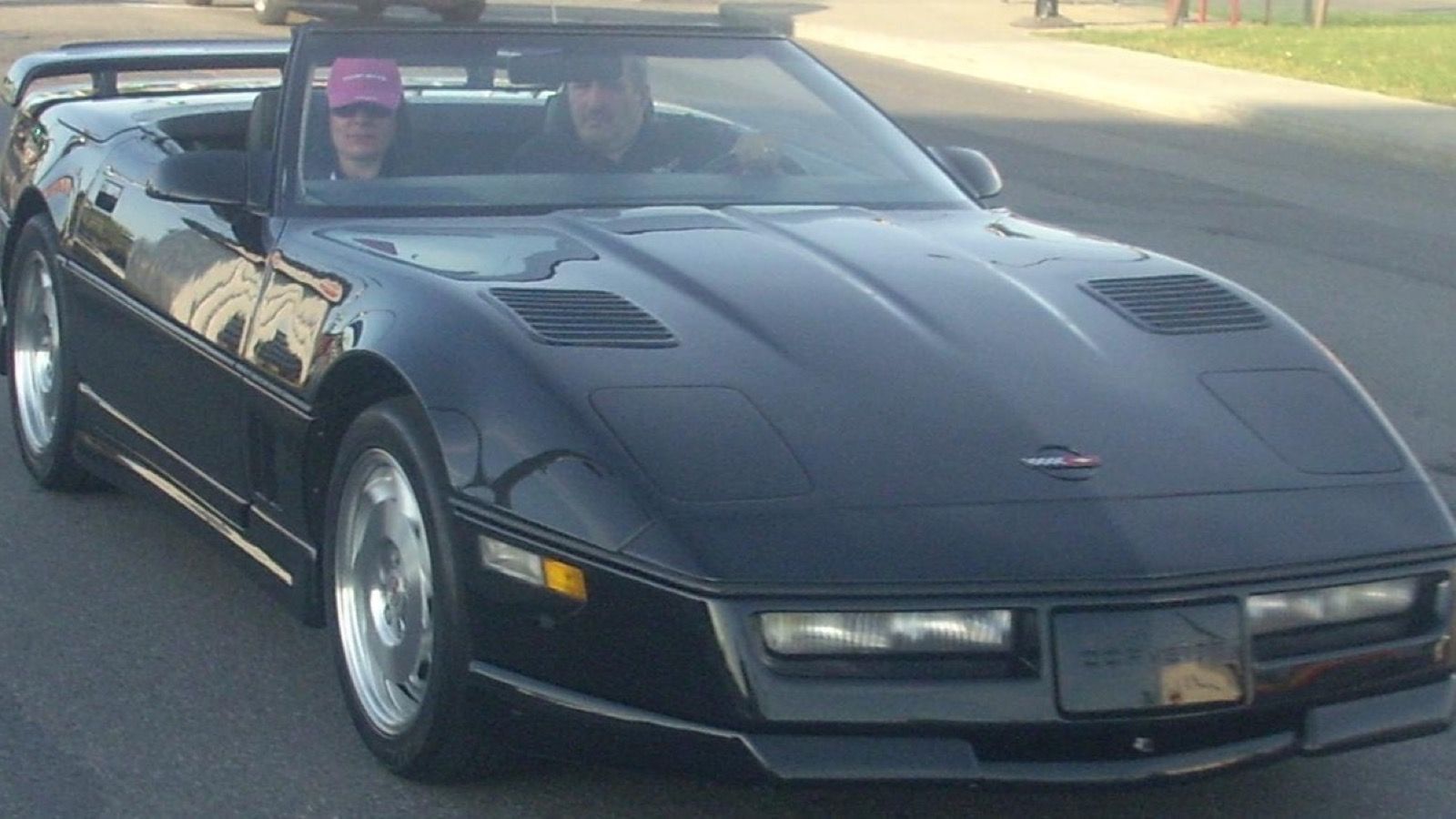 1988 Chevrolet Corvette, C4 fourth generation — yellow convertible, front three-quarter view