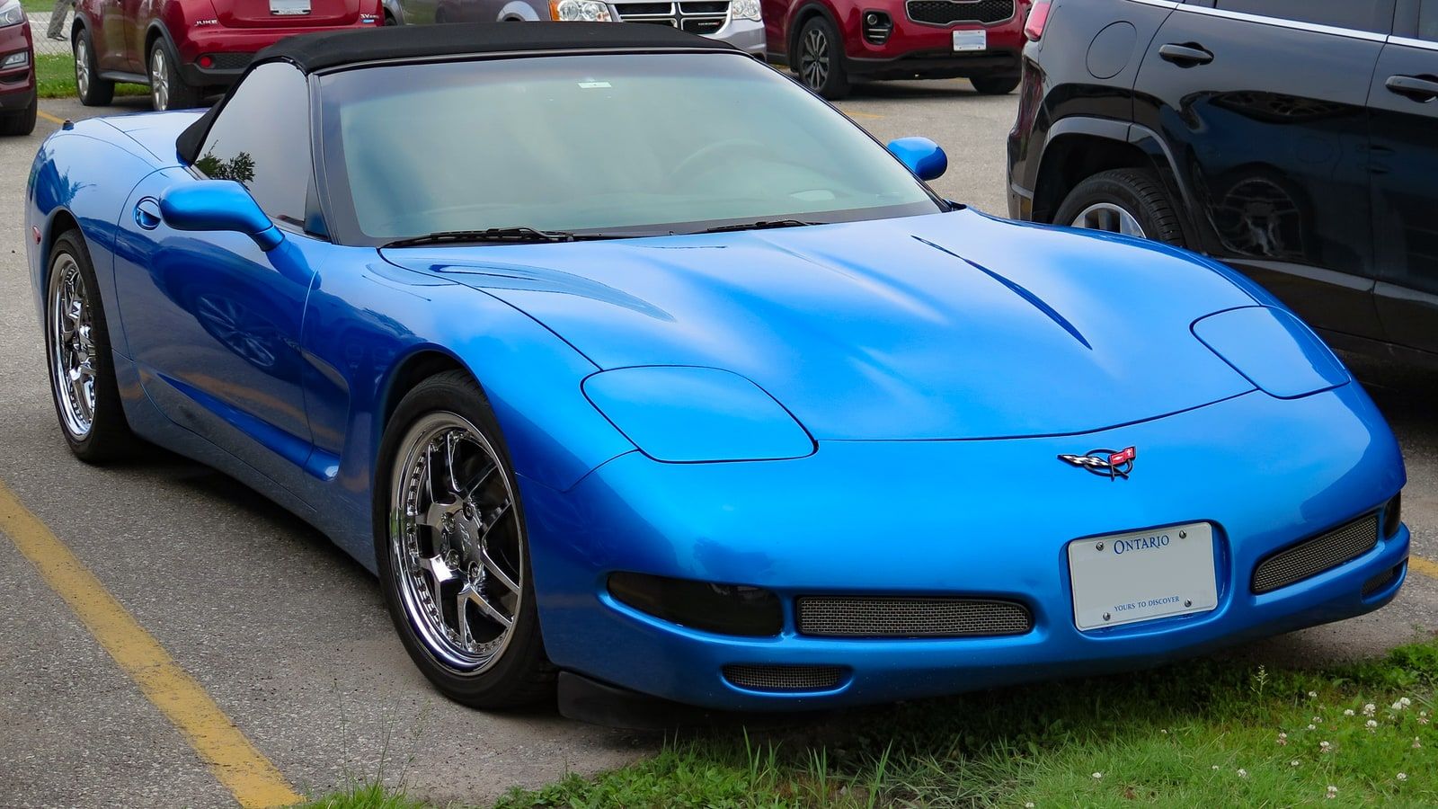 1999 Chevrolet Corvette — C5 Nassau Blue convertible, front three-quarter view