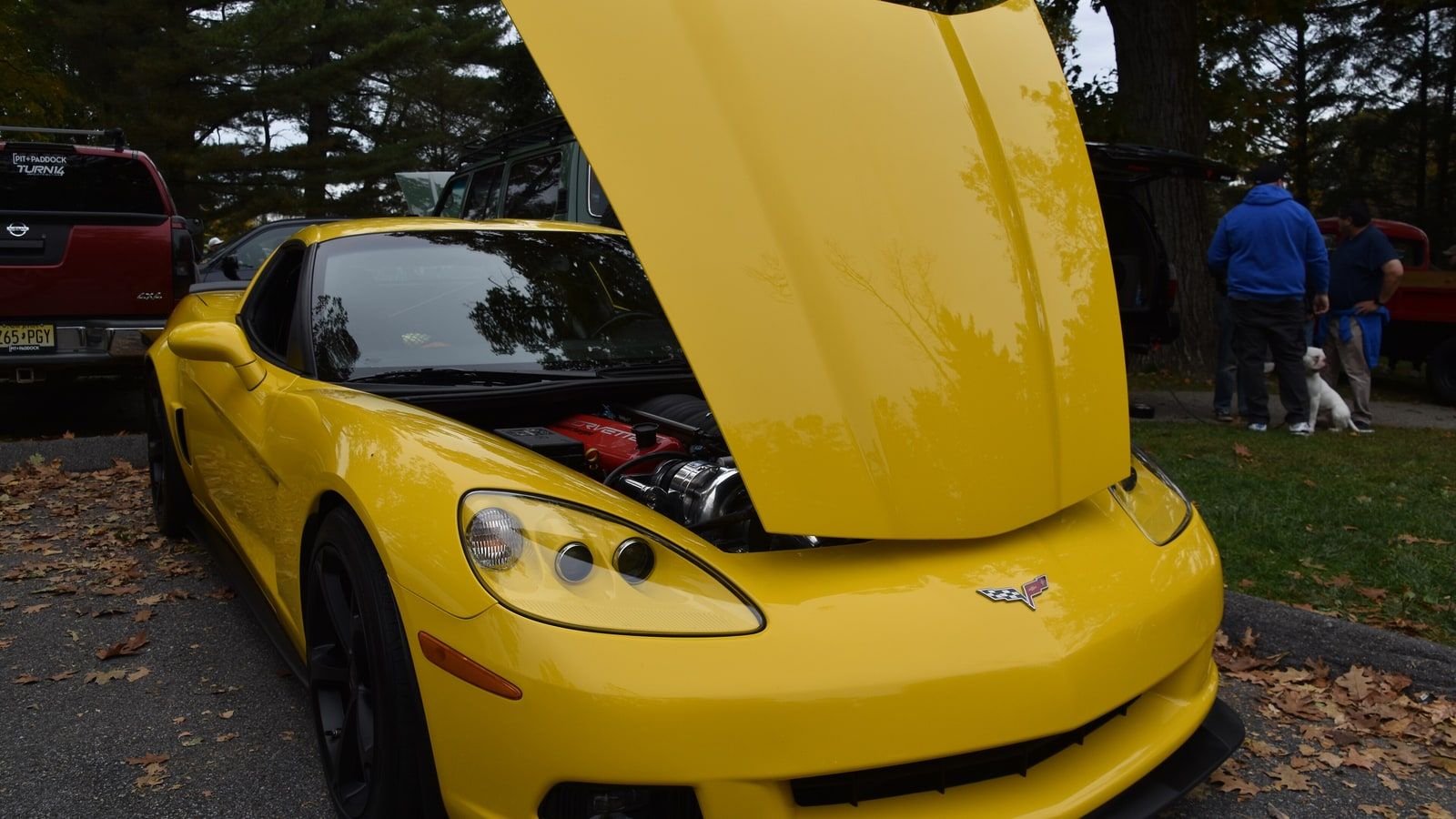 2009 Chevrolet Corvette — C6 coupe, front three-quarter view