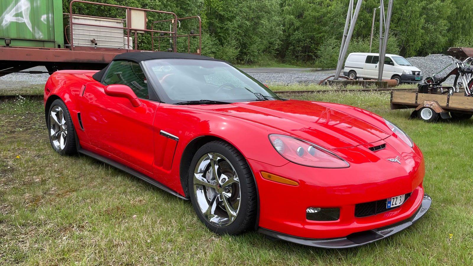 2012 Chevrolet Corvette — C6 coupe, front three-quarter view