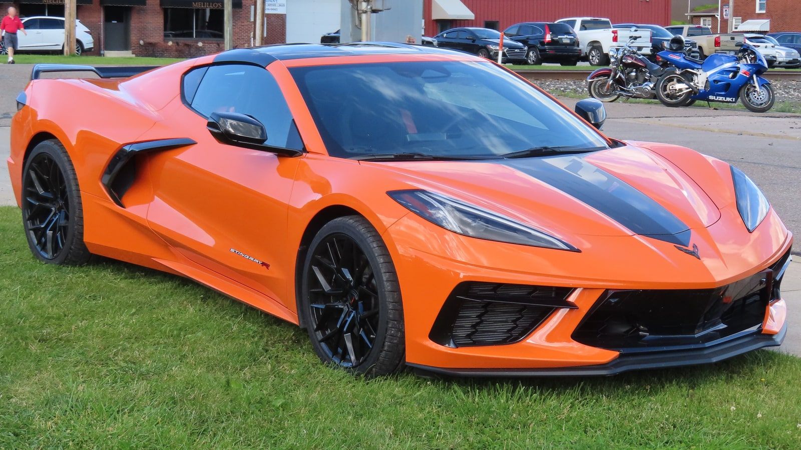 2024 Chevrolet Corvette — C8 Stingray R coupe, front three-quarter view