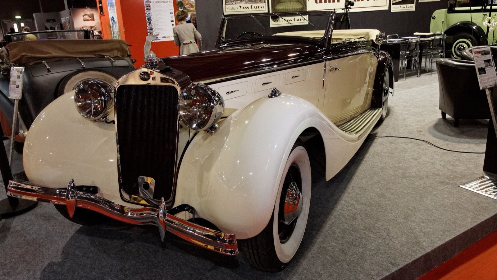1937 Delage D8-120 Cabriolet with coachwork by Chapron, front three-quarter view