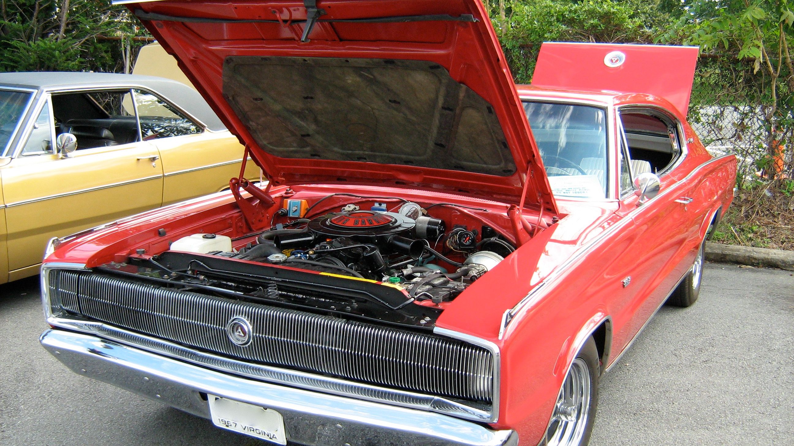 1967 Dodge Charger — B-body fastback, front left view