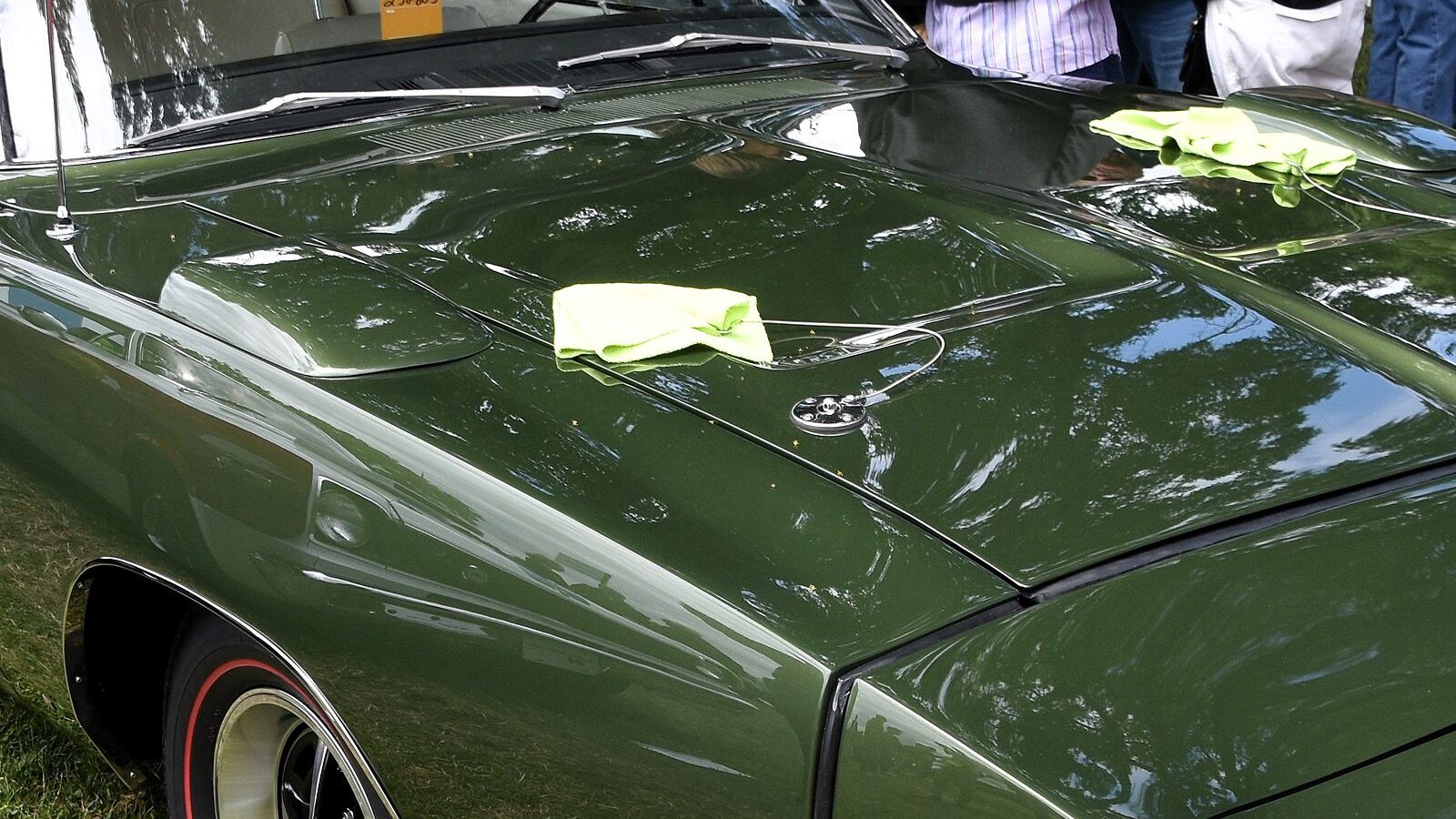 1969 Dodge Charger Daytona — winged NASCAR homologation special, front three-quarter view