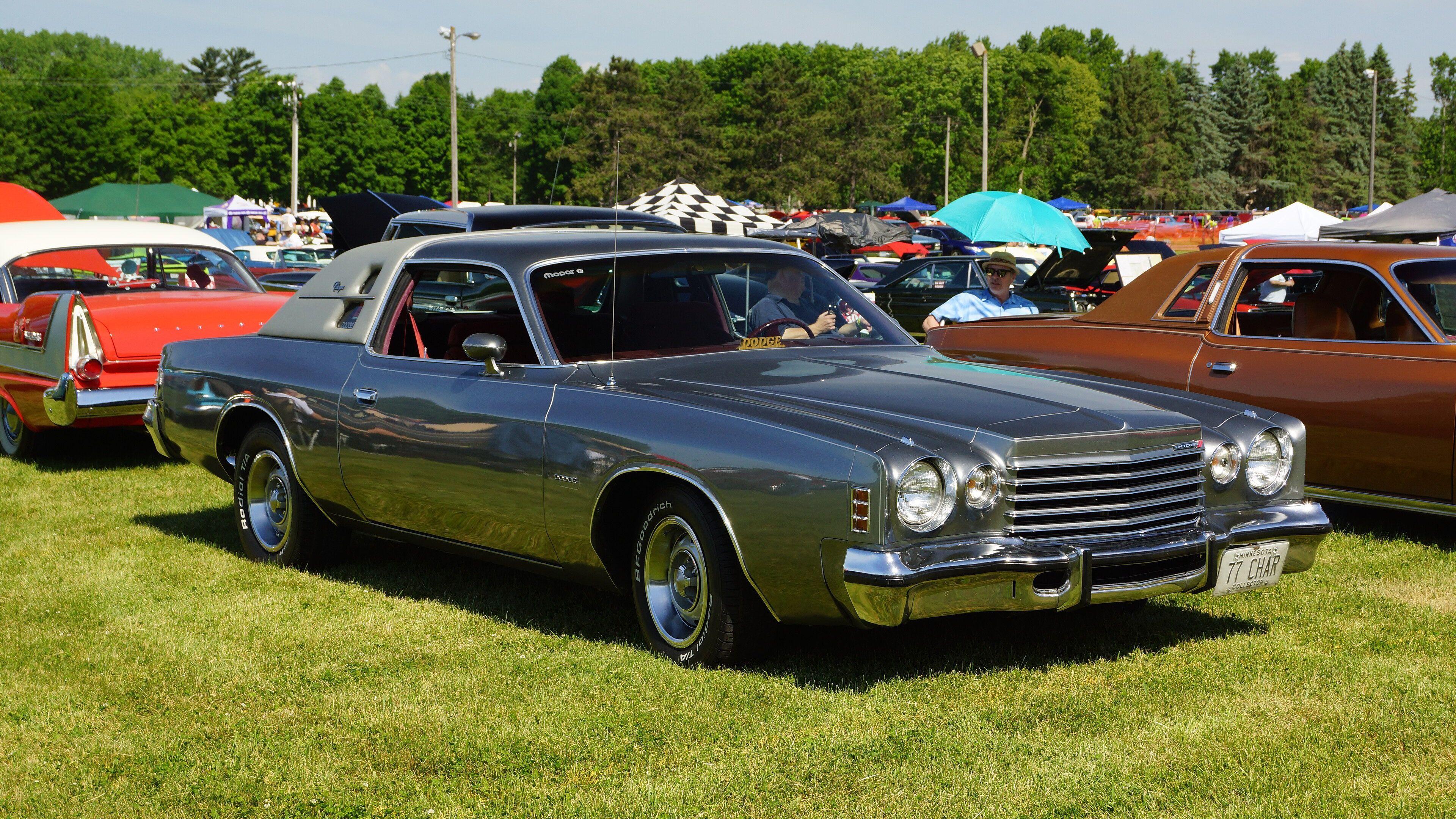 1977 Dodge Charger Midnight Special — personal-luxury B-body coupe, front three-quarter view