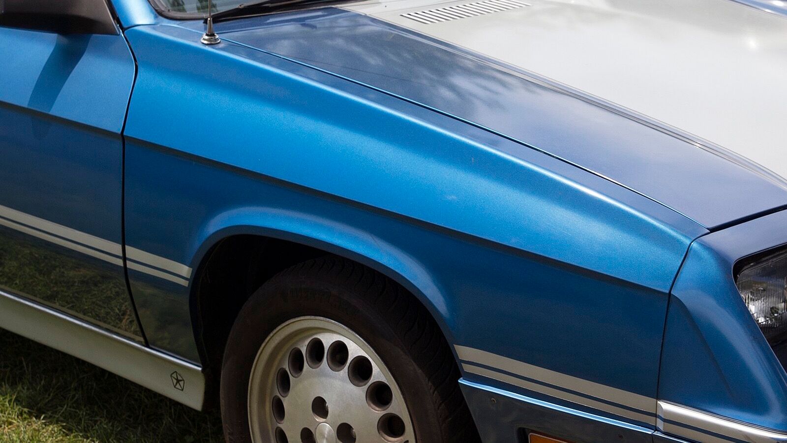 1982 Dodge Shelby Charger prototype — L-body front-wheel-drive hatchback, front three-quarter view