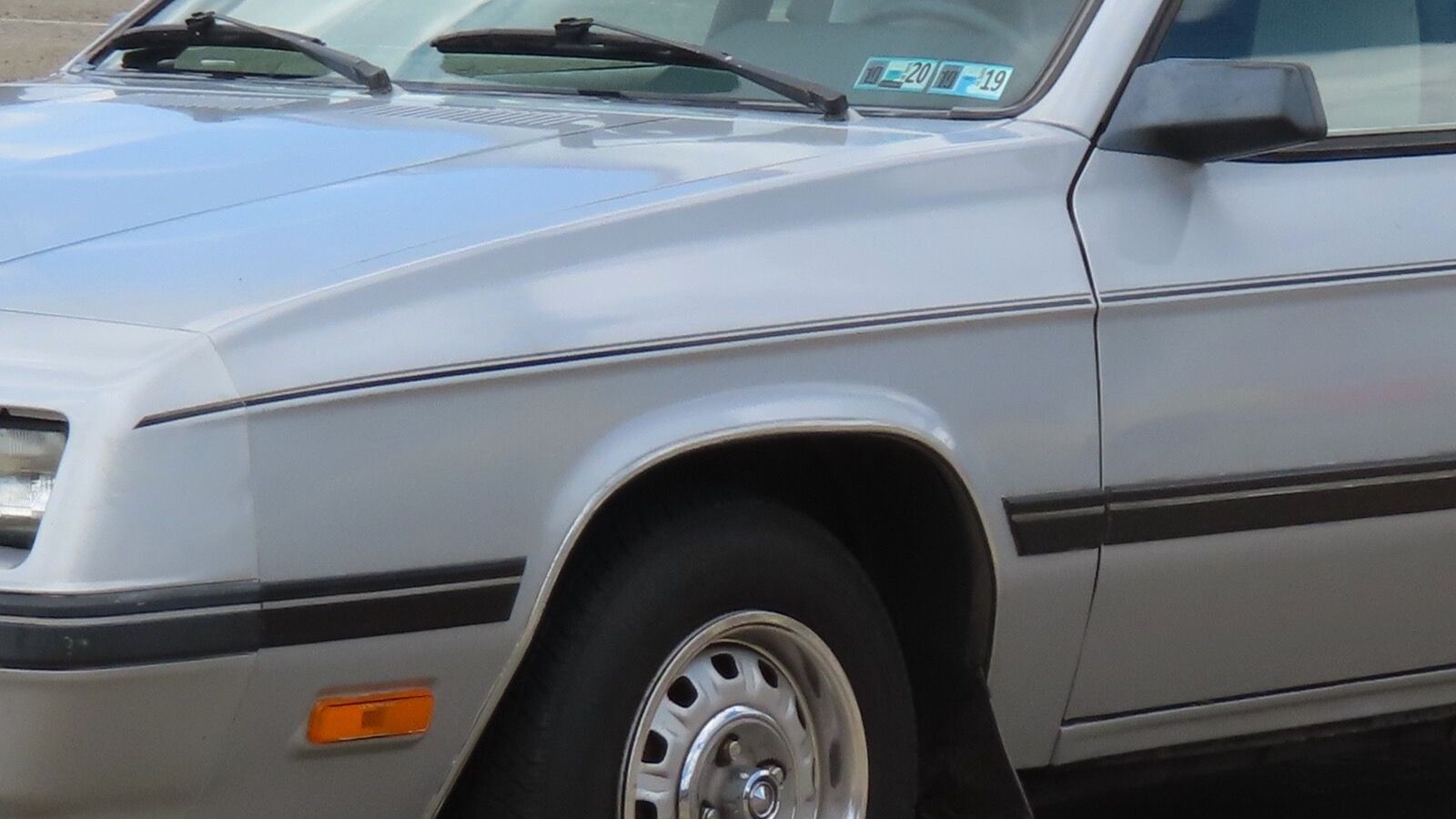 1987 Dodge Charger — L-body front-wheel-drive hatchback, front left view