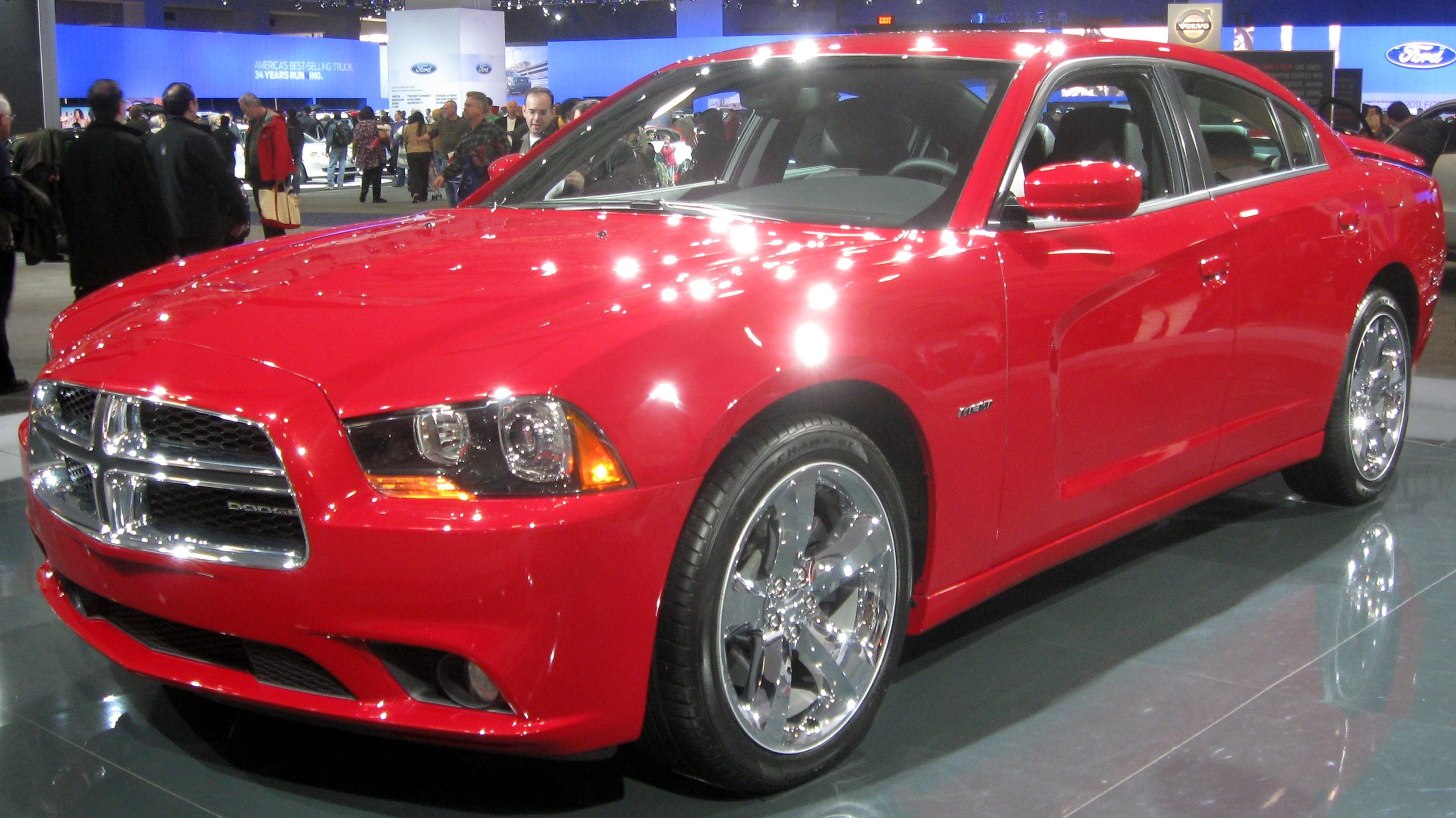 2011 Dodge Charger R/T — LD four-door sedan, front three-quarter view