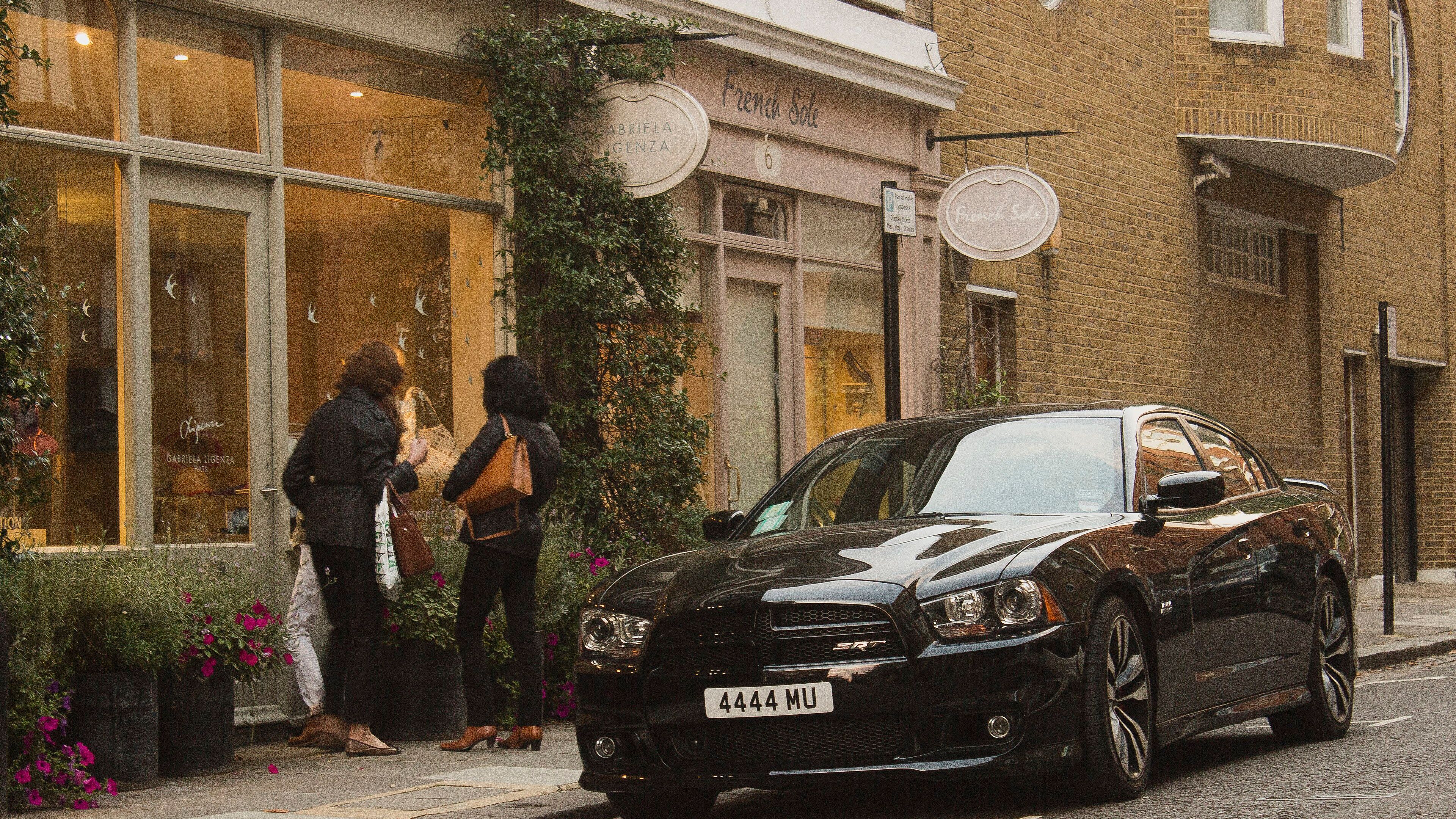 2014 Dodge Charger SRT8 — LD four-door sedan, front three-quarter view