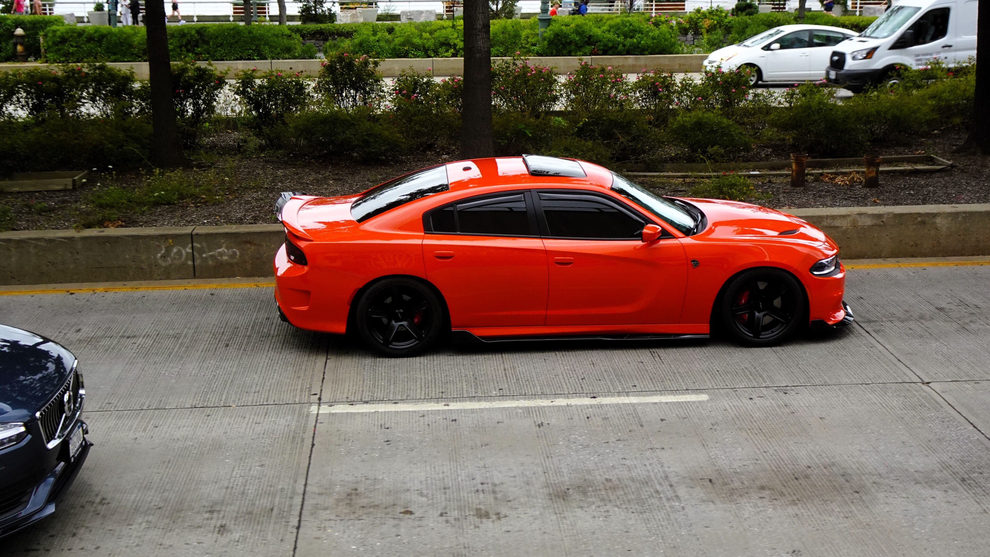 2020 Dodge Charger SRT Hellcat — LD four-door sedan, front three-quarter view