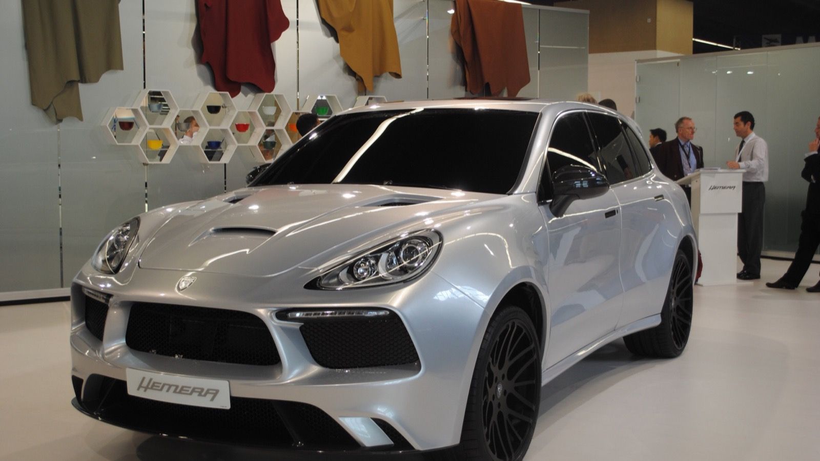 Silver 2011 Eterniti Hemera concept Super-SUV, front three-quarter view at the Frankfurt Motor Show