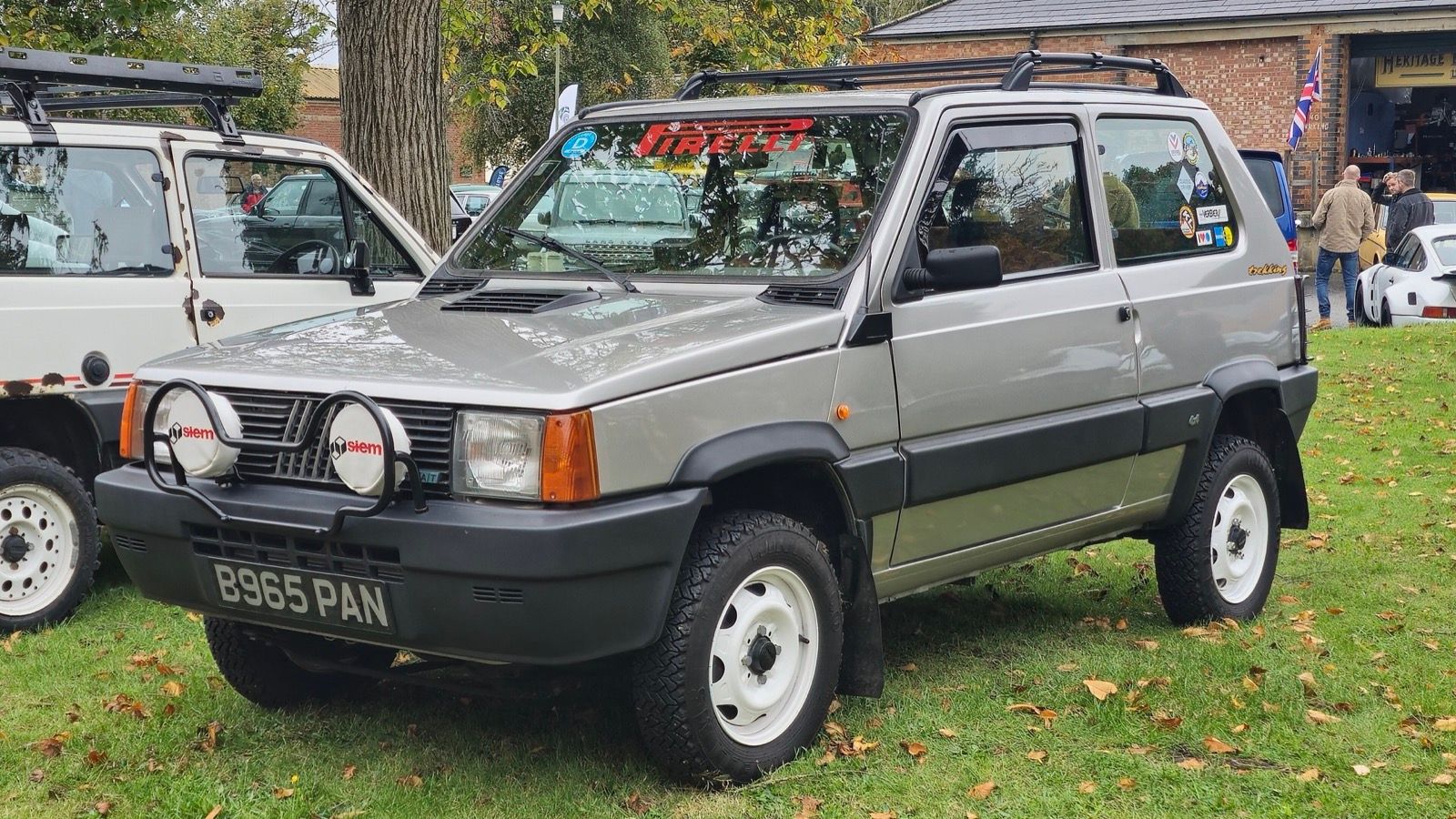 Silver 1985 Fiat Panda 4x4 Trekking, front three-quarter view