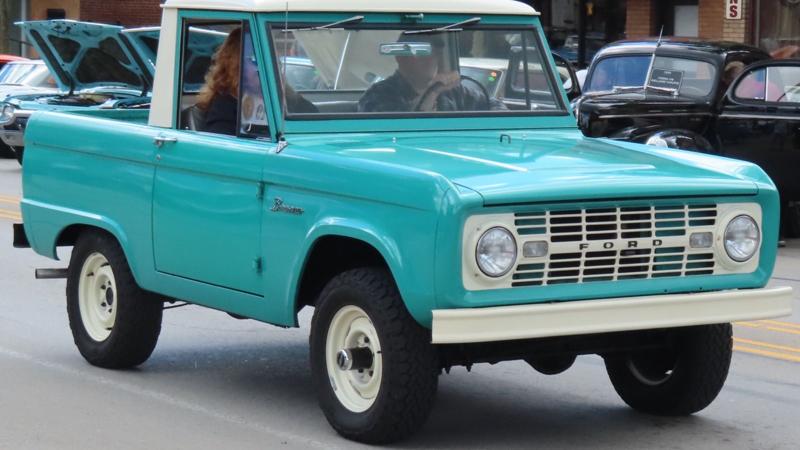 1966 Ford Bronco, first-generation compact 4x4 — front three-quarter view