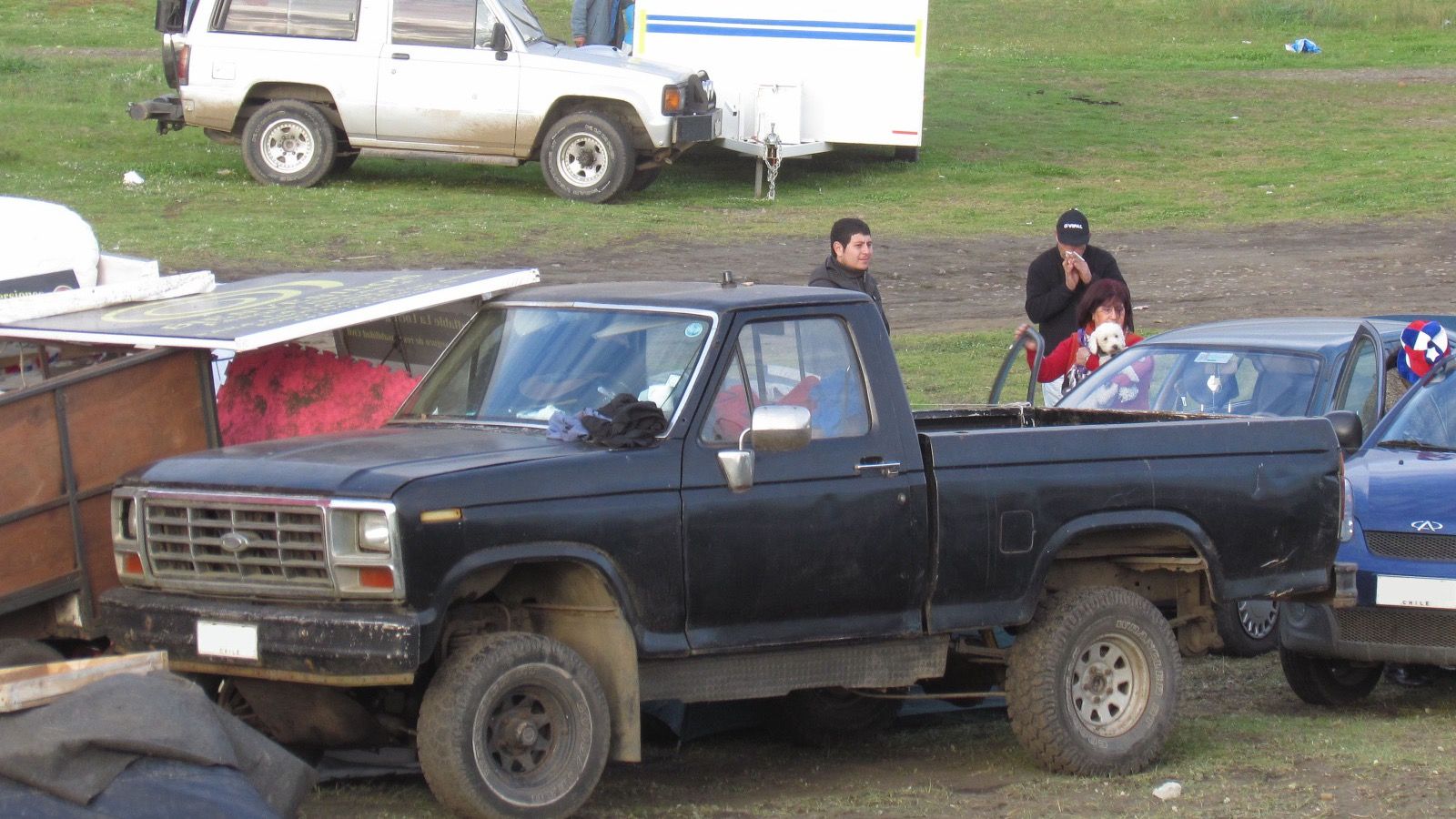 1984 Ford F-150 pickup truck, front three-quarter view