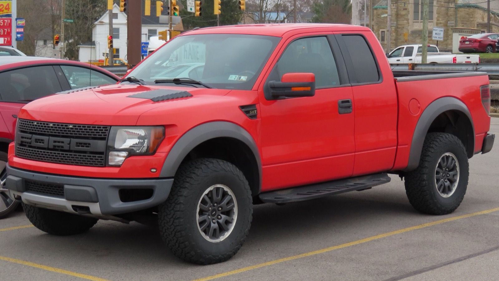 Twelfth-generation Ford F-150 — 2010 raptor, front three-quarter left view