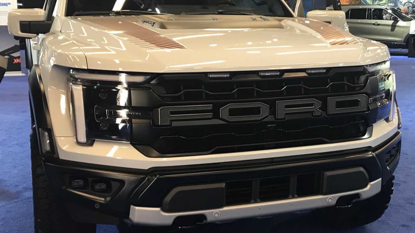 2026 Ford F-150 raptor pickup truck, front three-quarter view