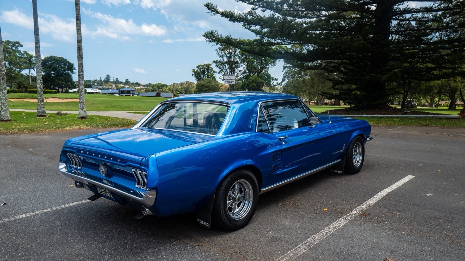 1967 Ford Mustang — coupe, front three-quarter view