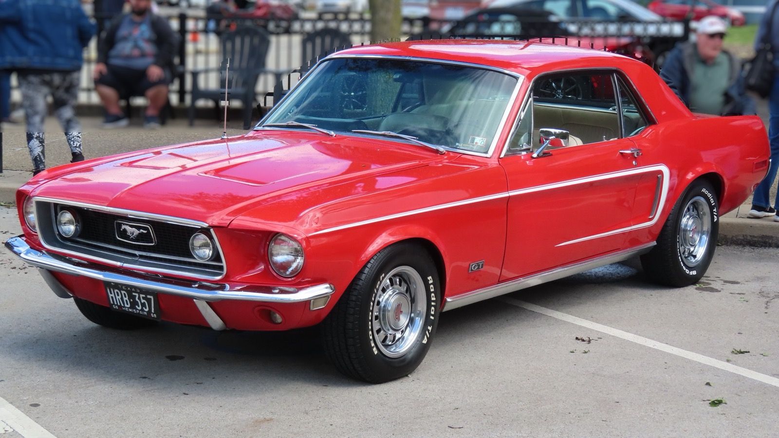 1968 Ford Mustang GT — hardtop, front three-quarter view