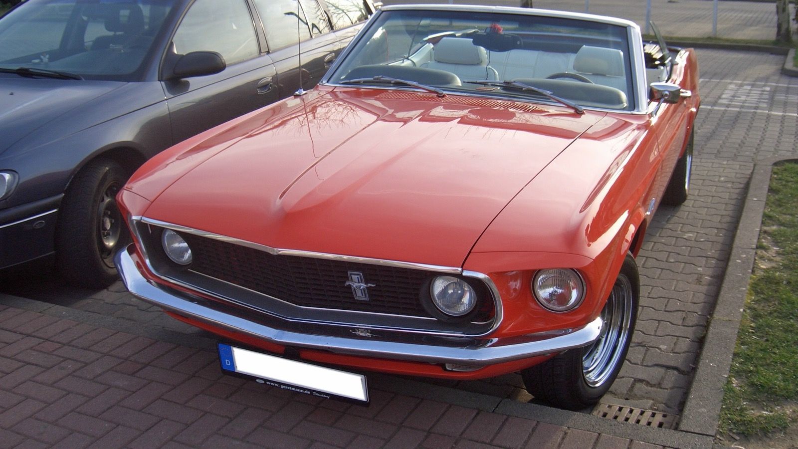 1969 Ford Mustang — convertible, front view