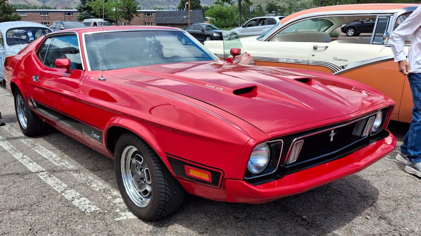 1973 Ford Mustang Mach 1 — front three-quarter view