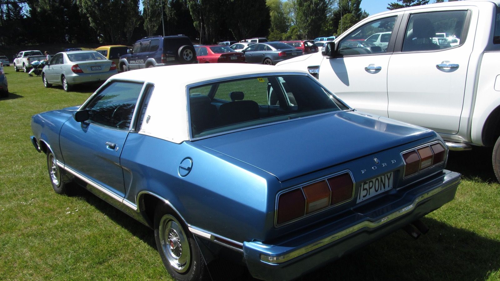1975 Ford Mustang II Ghia — front three-quarter view