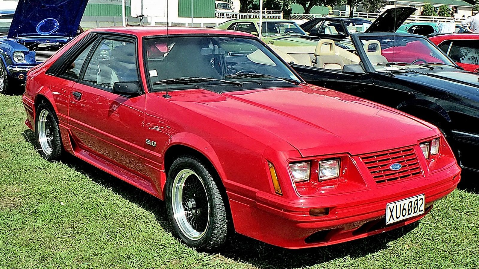 1979 Ford Mustang hatchback — front three-quarter view