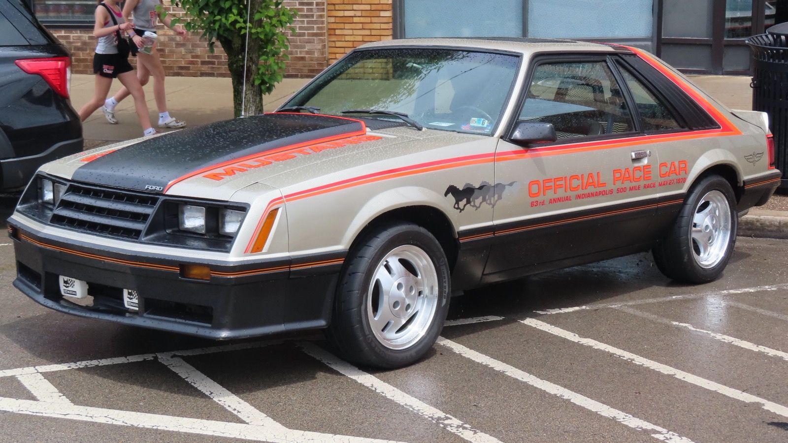 1979 Ford Mustang Indy 500 Pace Car replica — front three-quarter view