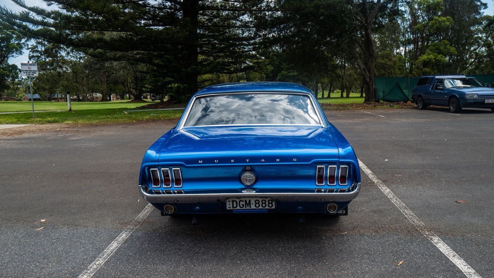 1967 Ford Mustang, first generation — coupe, front three-quarter view