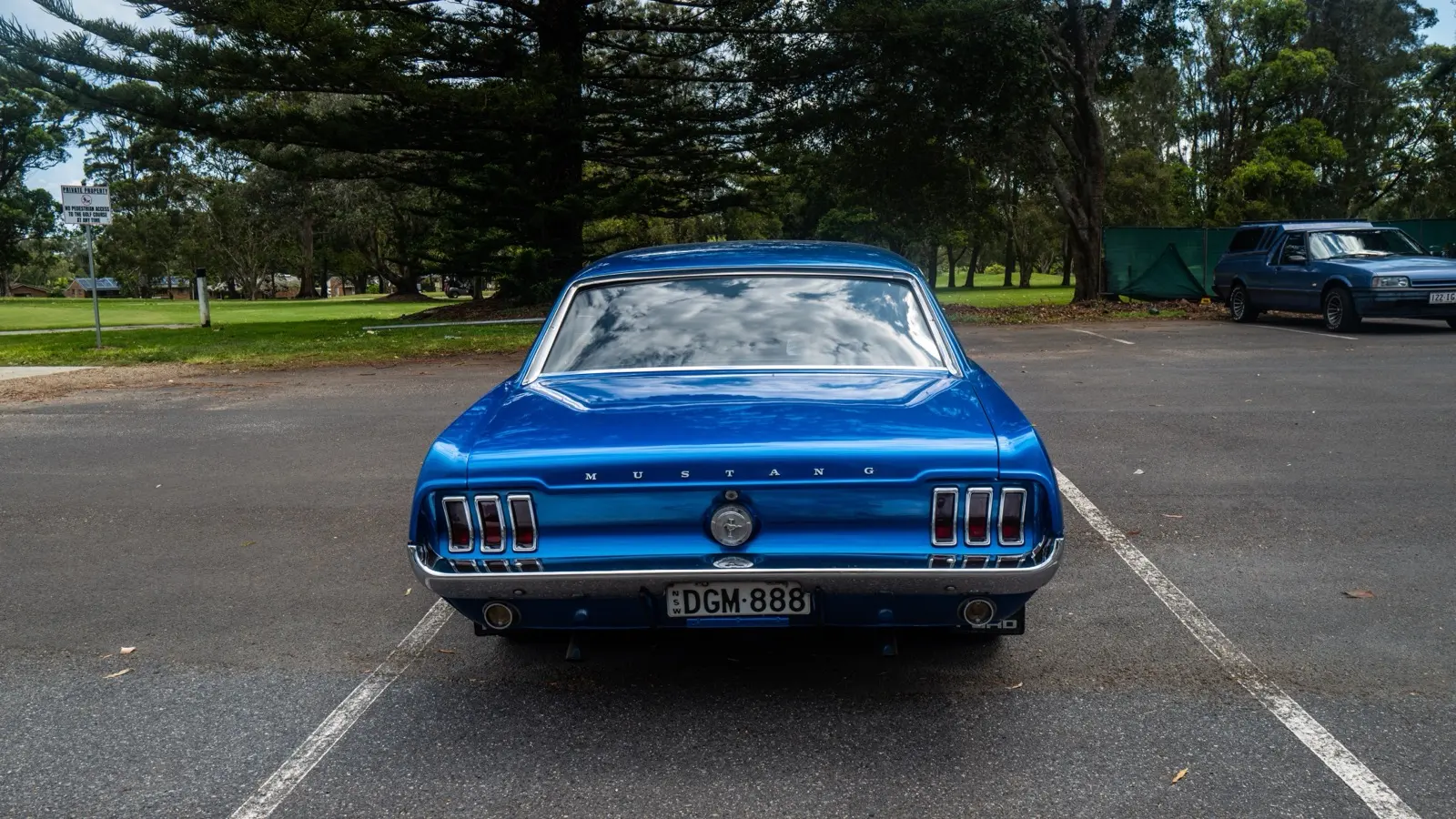 1967 Ford Mustang, first generation — coupe, front three-quarter view